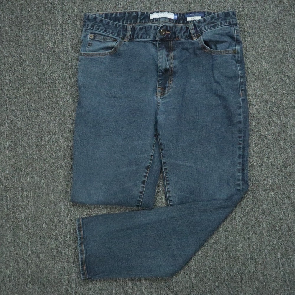 Peter Manning Jeans Mens‎ 32x28 Blue 5 Pocket Straight Slim Fit Johnny Jeans